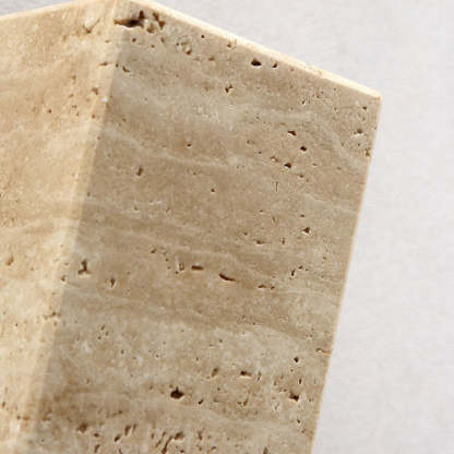 Japanese Wabi-Sabi Yellow Travertine Wall Sconce