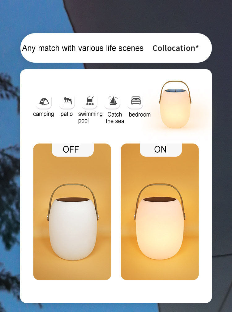 Solar Portable Basket LED Outdoor Decorative Light