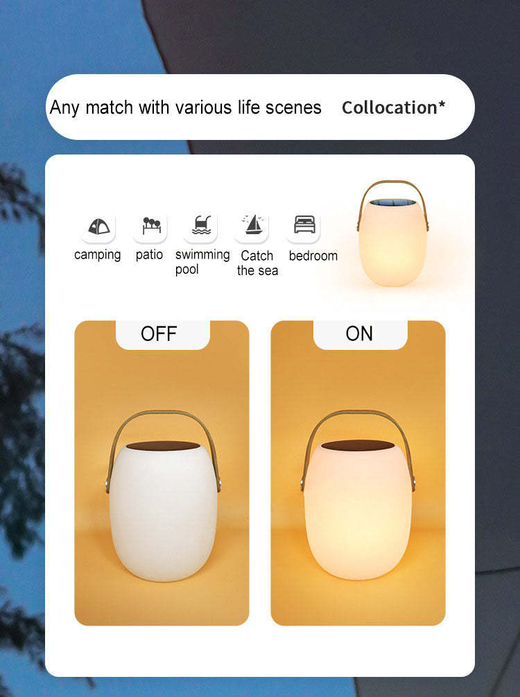 Solar Portable Basket LED Outdoor Decorative Light
