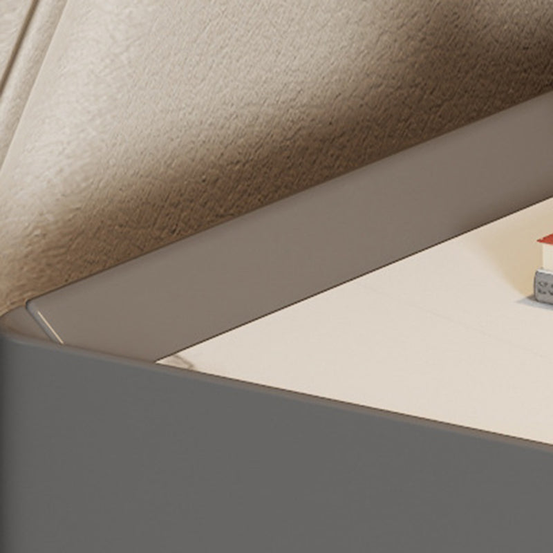 Scandinavian Rock Plate Nightstand 2-Drawer — Khaki