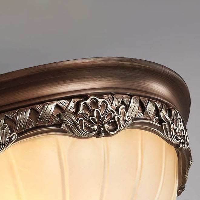 European Vintage Rustic Iron 2/3-Light Flush Mount