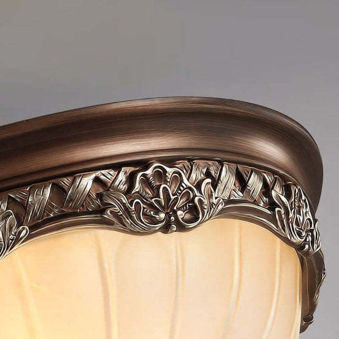 European Vintage Rustic Iron 2/3-Light Flush Mount
