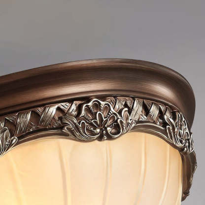 European Vintage Rustic Iron 2/3-Light Flush Mount