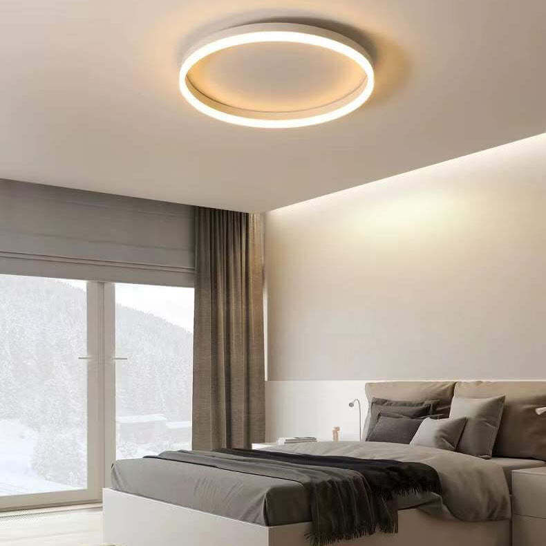 Nordic Circle Ring Iron Acrylic LED Flush Ceiling Light