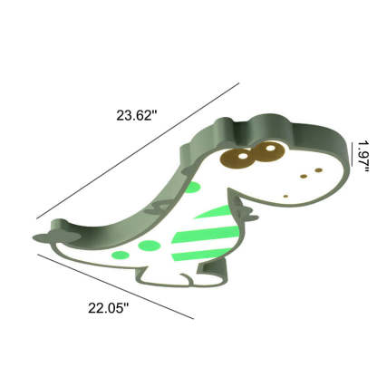 Cartoon Dinosaur LED Flush Mount Light