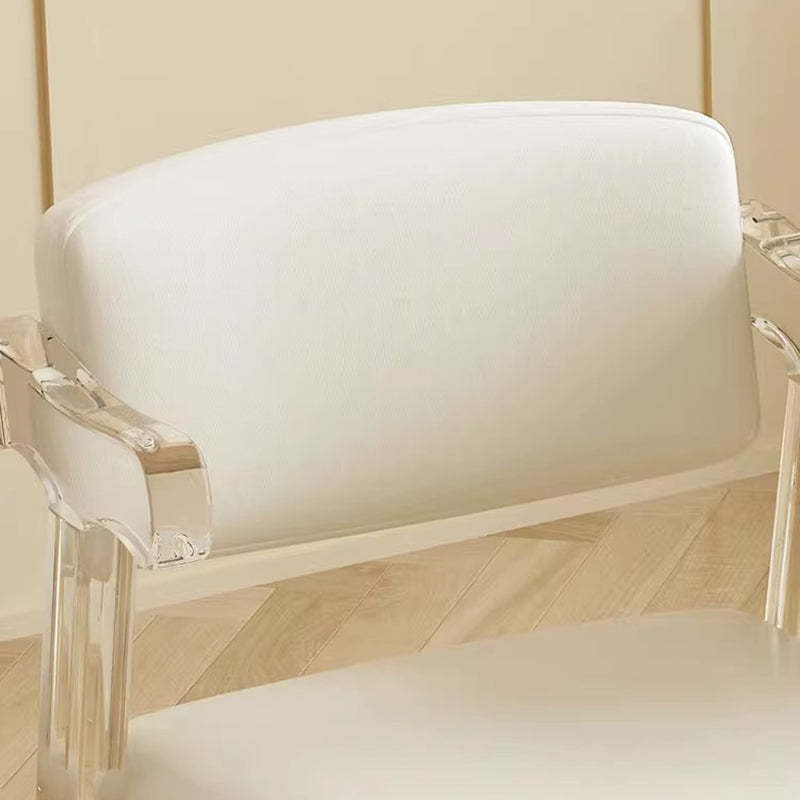 Minimalist Lambswool Acrylic Vanity Stool