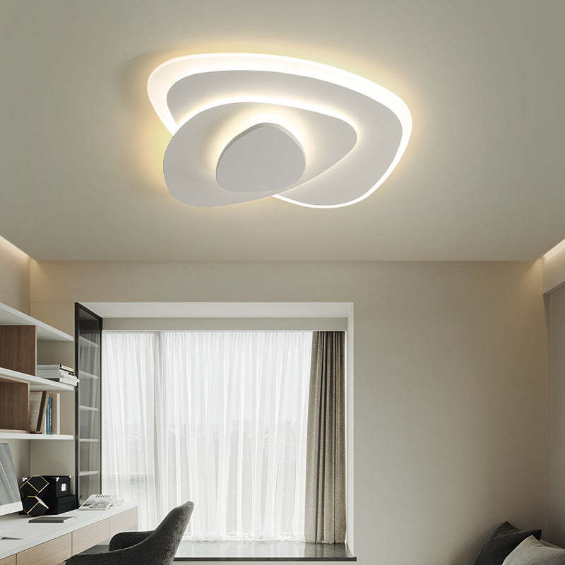 Nordic Geometric Wrought Iron Flush Ceiling Light