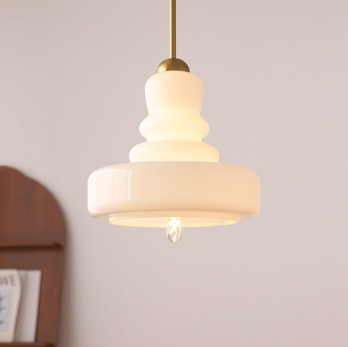 Modern Colorful Glass Gourd Pendant Light