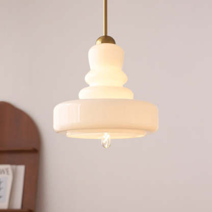 Modern Colorful Glass Gourd Pendant Light