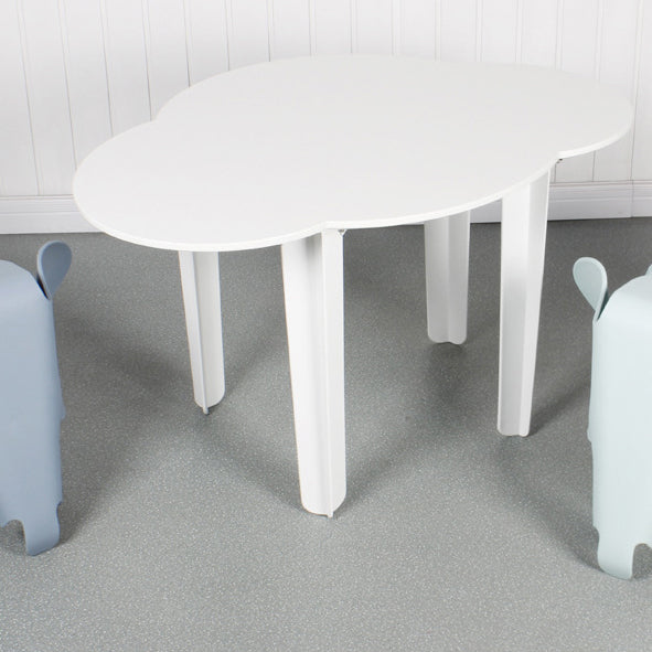 Minimalist Cloud Plastic Four-Leg Dining Table