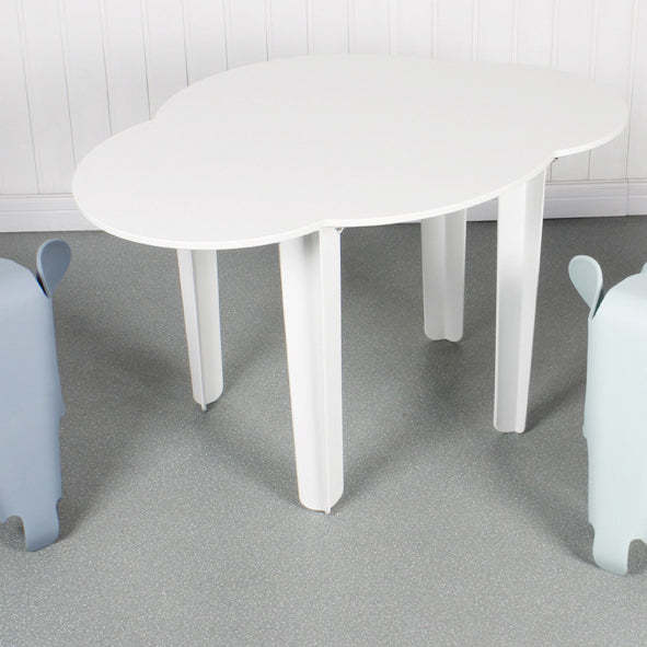 Minimalist Cloud Plastic Four-Leg Dining Table