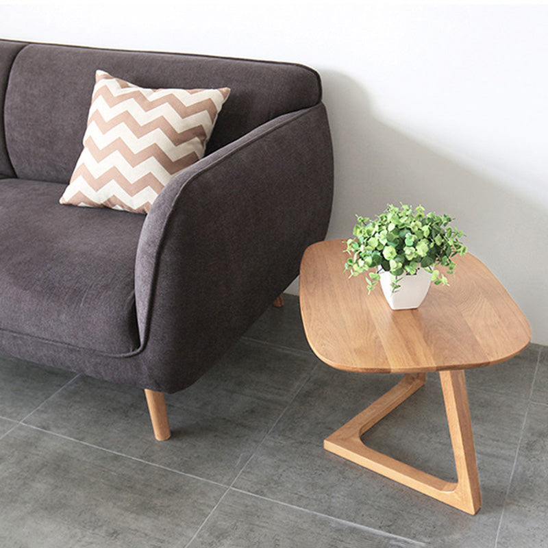 Lighom end v-shape wood end & side tables for living room