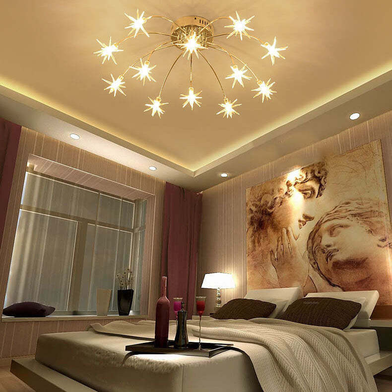 Full Of Stars Iron Flush Ceiling Light