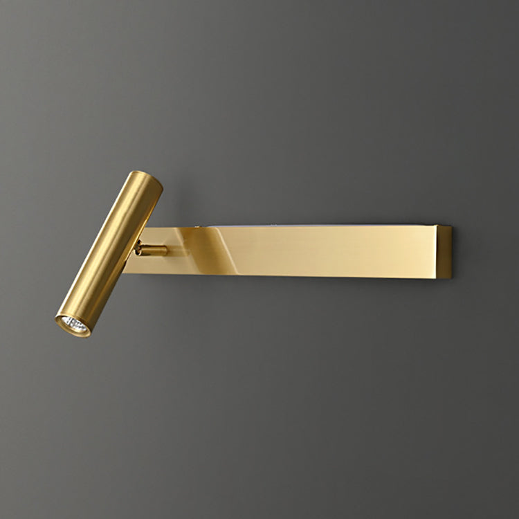 Modern Luxury Rectangle Copper LED Sconce — Small - Right / Black - 110V-120V For US/CA / Warm Light (3000K)
