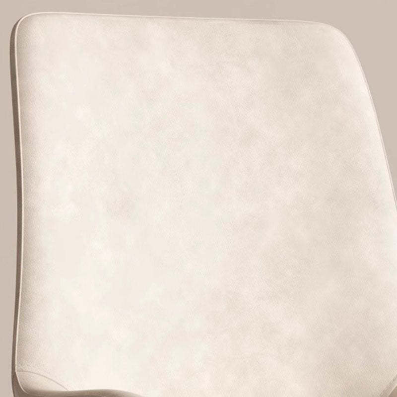 Scandinavian Leather Steel Curved Dining Chair