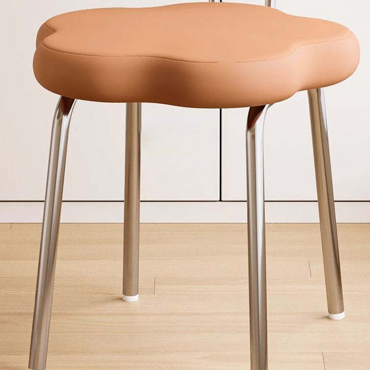 Nordic Flower Leather Swivel Dining Chair
