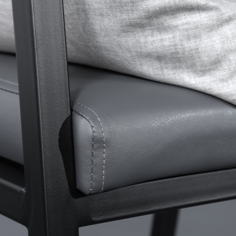 Minimalist PU Leather Steel Desk Chair