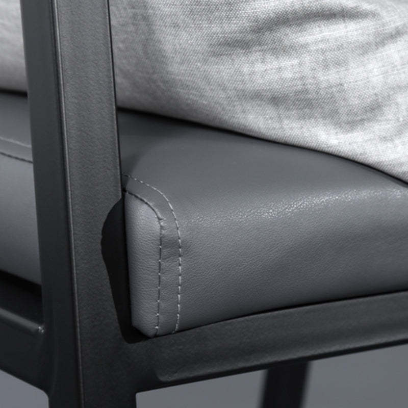 Minimalist PU Leather Steel Desk Chair