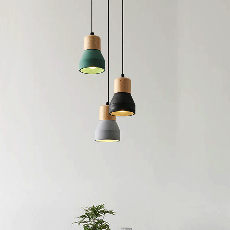 Nordic Cement Tapered Mini LED Pendant
