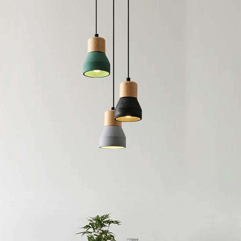 Nordic Cement Tapered Mini LED Pendant