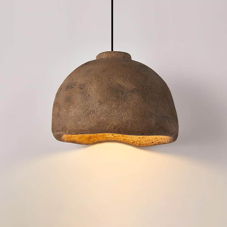 Nordic Rough Rock Semicircular Pendant Light