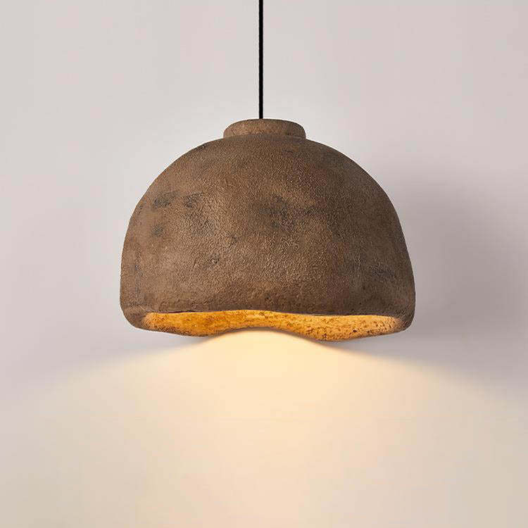 Nordic Rough Rock Semicircular Pendant Light