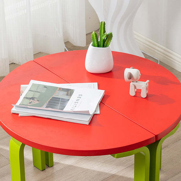 Half Round Solid Wood Coffee Table