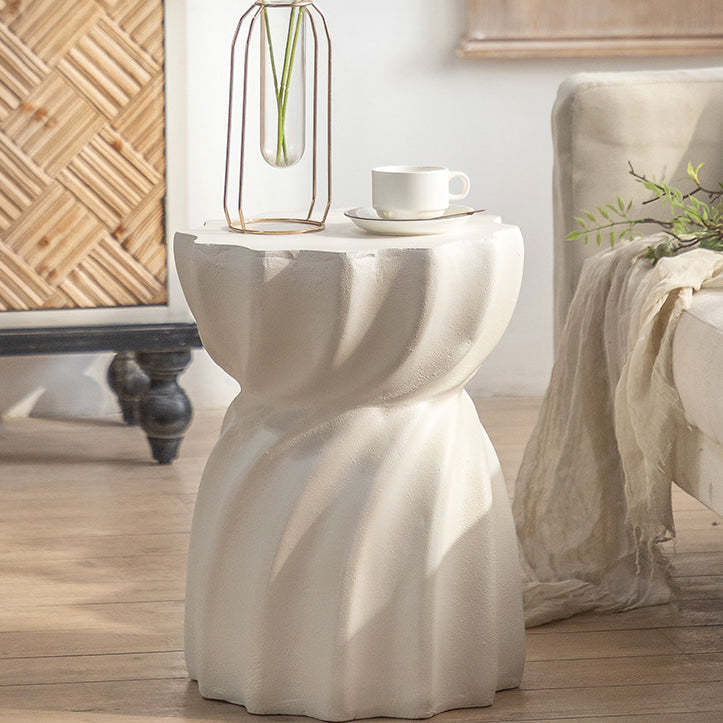 Scandinavian Stripe Cylinder Magnesium Side Table