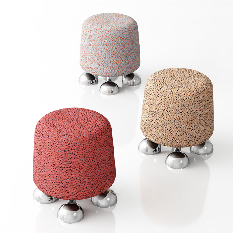 Modern Wood Stainless Steel Vanity Stool