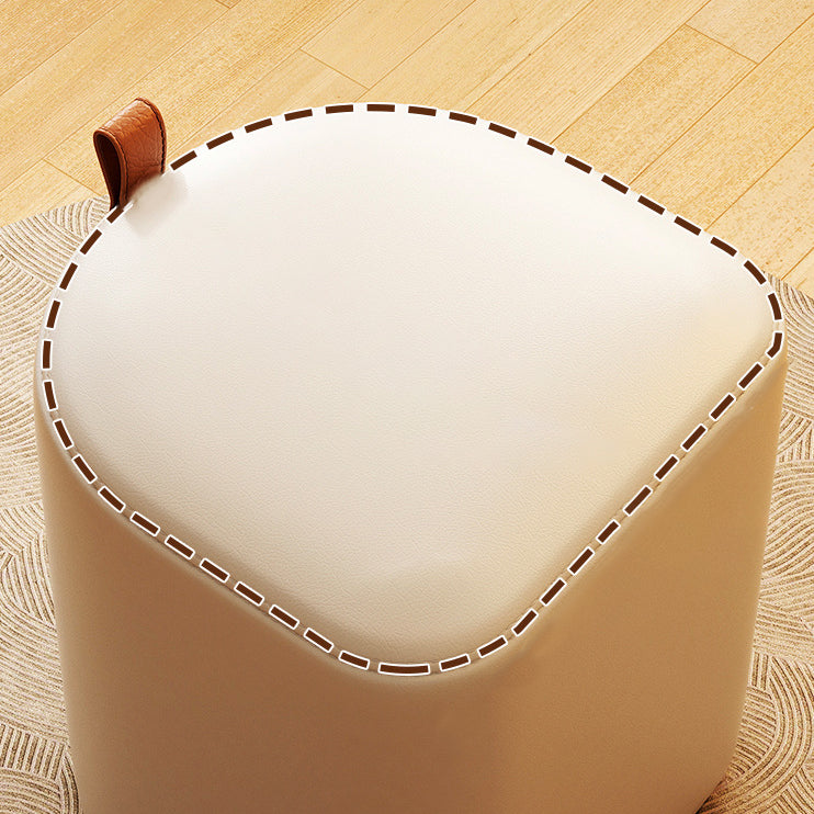 Nordic Leather Cylinder Vanity Stool