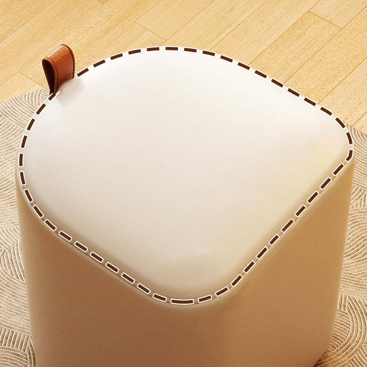 Nordic Leather Cylinder Vanity Stool