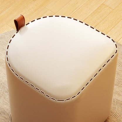 Nordic Leather Cylinder Vanity Stool