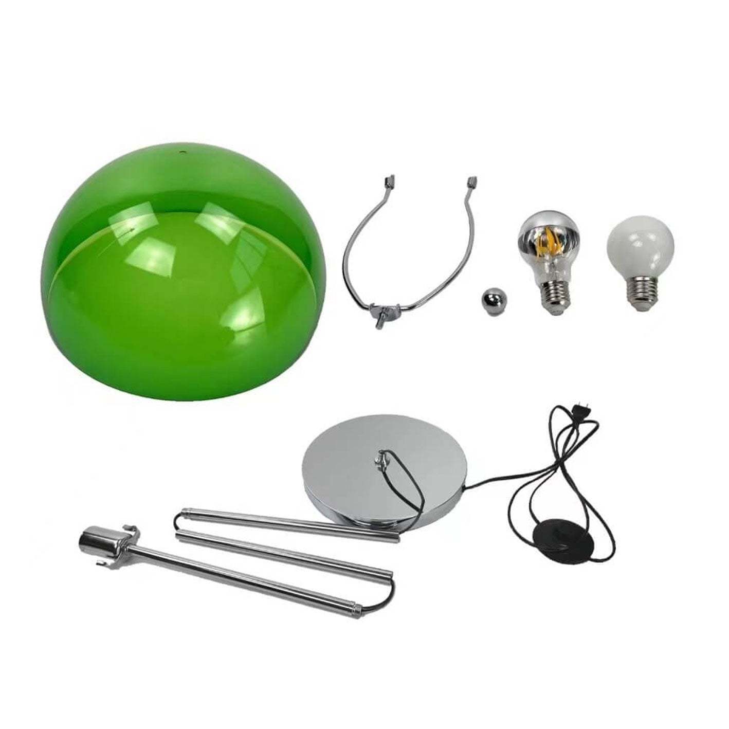 Retro Acrylic Mushroom Floor Lamp — Green / 220V-240V For UK/AU