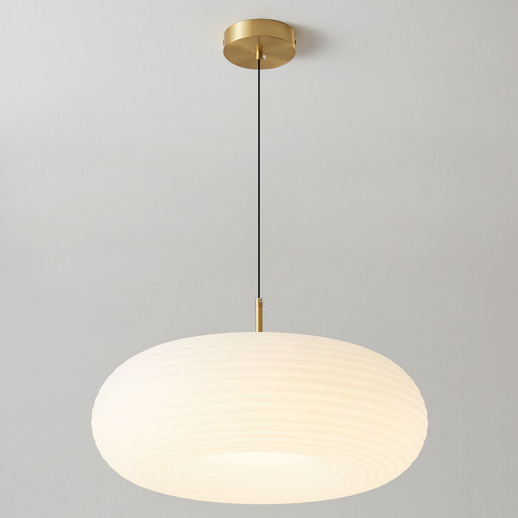 Modern Cream Apple Copper LED Pendant Light