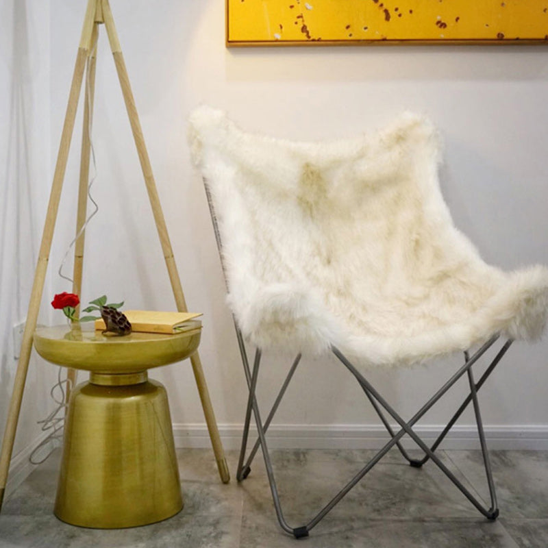 Scandinavian Round Disc Column End Table