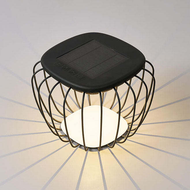 Solar Minimalist Cage LED Outdoor Landscape Light