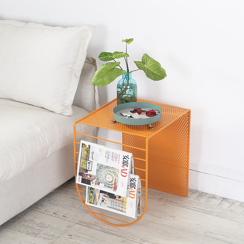 Minimalist Square Iron Panel Coffee Table