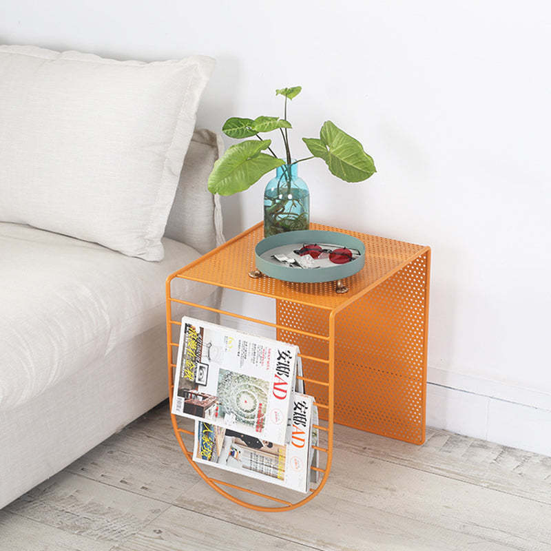 Minimalist Square Iron Panel Coffee Table