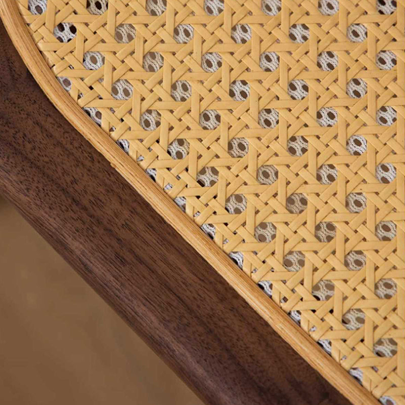 Japanese Rattan Woven Stackable Chair