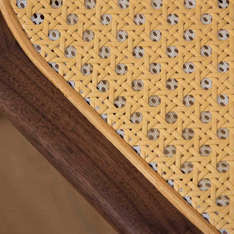 Japanese Rattan Woven Stackable Chair