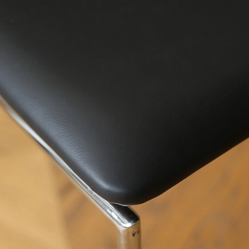 Nordic Curved Wood Leather Dining Chair