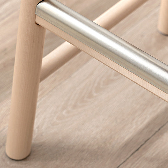 Minimalist Rectangular Birch Bar Stool