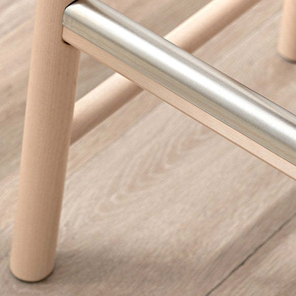 Minimalist Rectangular Birch Bar Stool