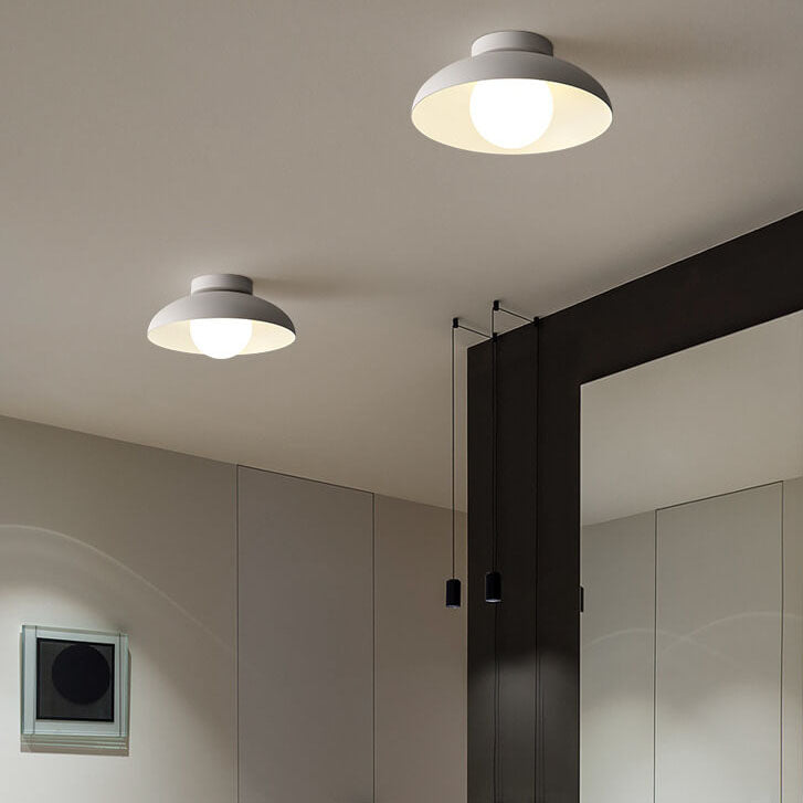 Black iron wabi-sabi semi-flush mount light - japanese — Matte Black / 220V-240V (UK/AU