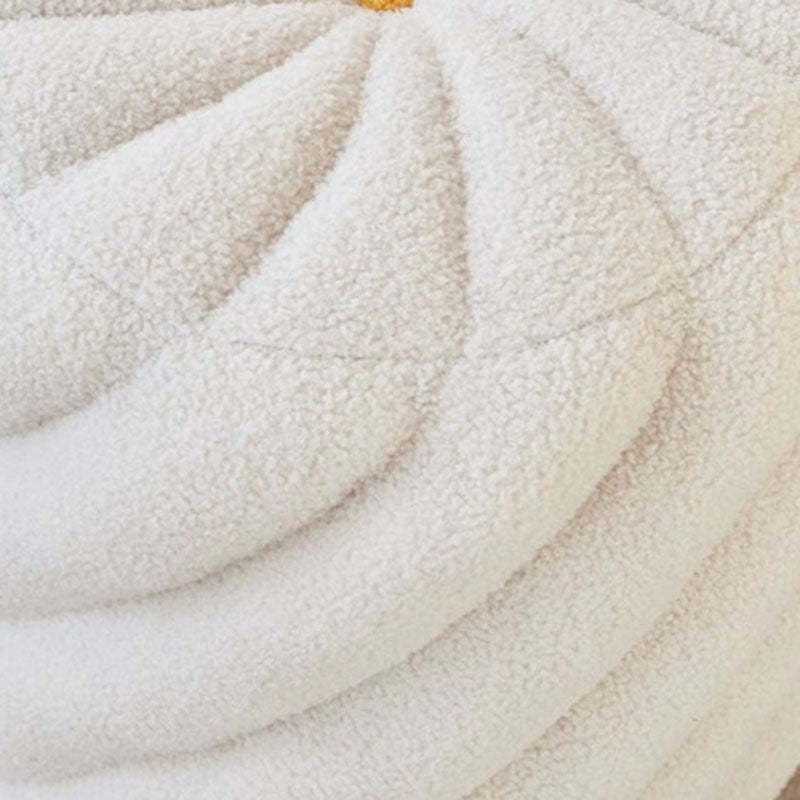 Scandinavian Lambswool Round Vanity Stool
