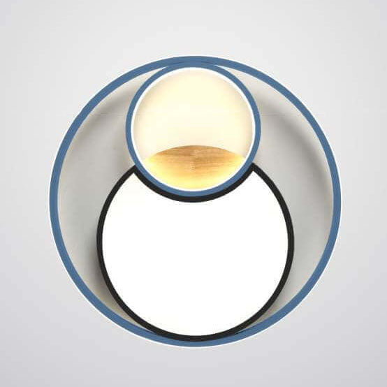 Nordic Color Mix Circles LED Flush Mount Light