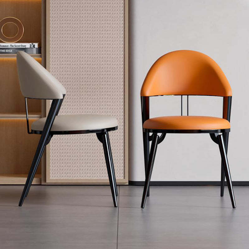 Modern Cushion Lambswool Titanium Dining Chair