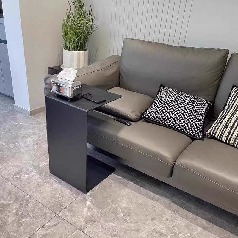Minimalist Rectangular Steel End Table