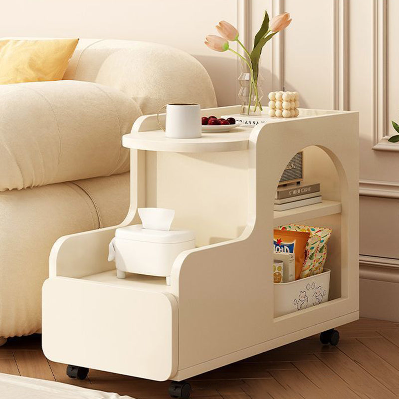 Contemporary Square Side Table 1-Cabinet — Arched - Basic Model