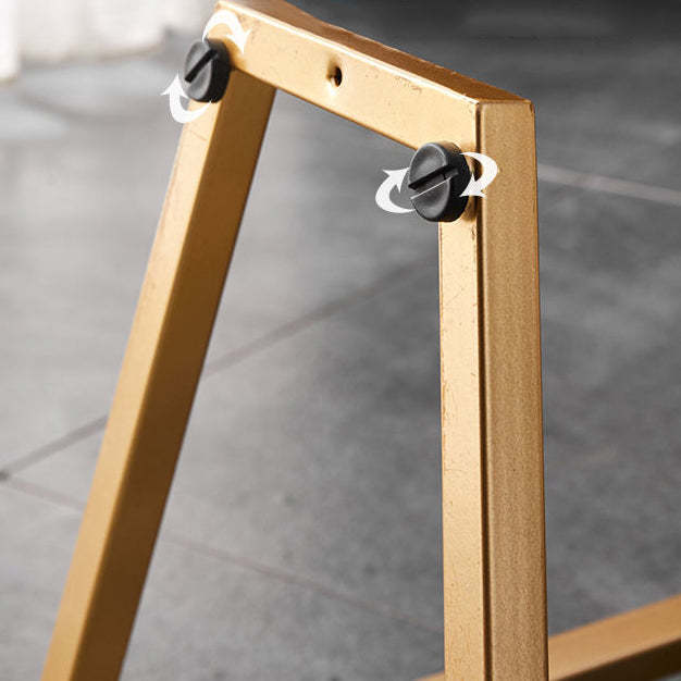 Minimalist Walnut Grain Round Tray End Table